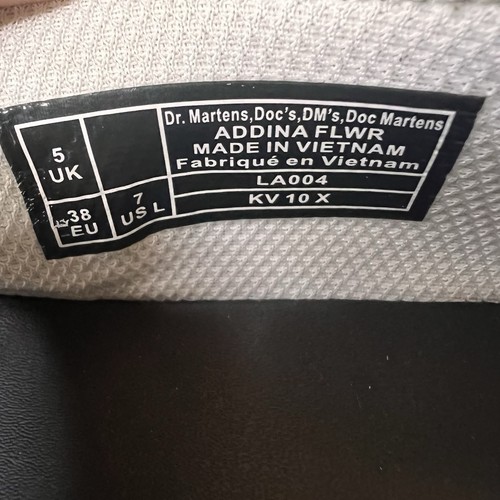 Plataforma Mary Jane Dr Martens Addina Flwr de cuero púrpura lila para mujer talla 7 - Imagen 7 de 10