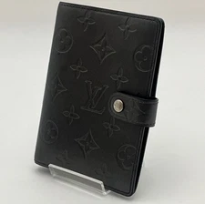 Louis Vuitton R20935 Monogram Mat Agenda PM Planner Cover Used CA1002 JAPAN