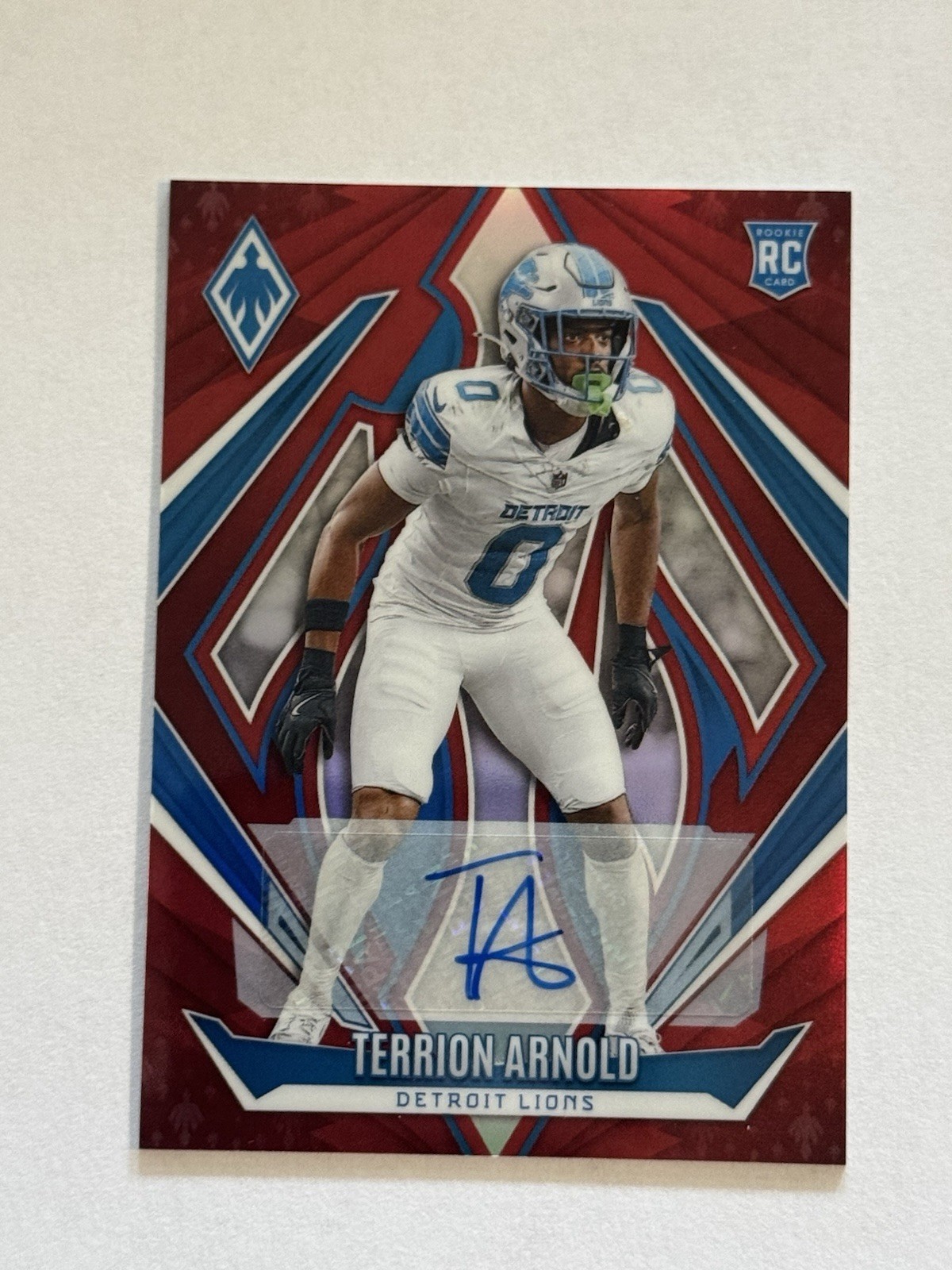 2024 Panini Phoenix Terrion Arnold #240 Red Autographs /99 (AU, RC)