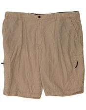 Marks  Spencer Mens Cargo Shorts W44 2XL Beige Cotton AA03