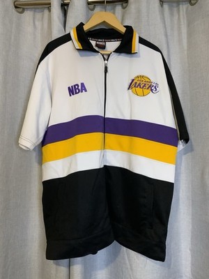 Vintage OUNK NBA Los Angeles Lakers Warm-Up Suit Top XL