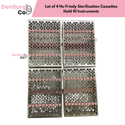 Lot of 4 Hu Friedy sterilization cassettes