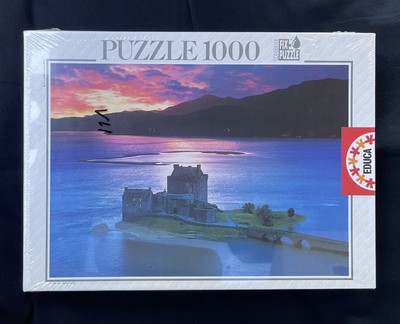 Vintage 1997 Educa 1000 Piece Puzzle SCOTTISH NIGHTFALL Brand New Sealed