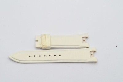 ULYSSE NARDIN LEDER ARMBAND 18MM DORNSCHLIESSE 16MM 18-16 WEISS NEU CAPRICE