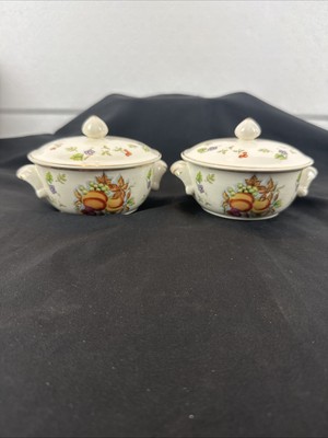Golden Harvest By Guildcraft Japan Individual Casserole W/22K Gold Accents