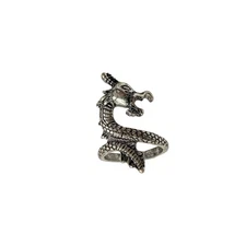 Dragon Ring Statement Silver Tone Cool Fashion Jewelry Accessory