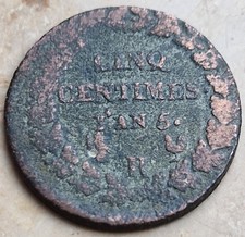 5 Centimes 1796 Lan 5 R France 