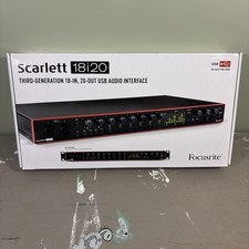 scarlett 18i20 3rd gen Audio Interface Used VG W Box, Rack Ears