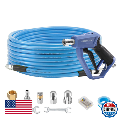 #ad RIDGE WASHER Sewer Jetter Kit for Pressure Washer 50FT 3600 PSI Drain Cleaning $68.95
