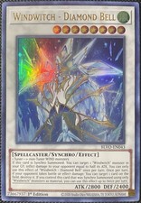 Windwitch - Diamond Bell BLVO-EN043 Blazing Vortex 1st Edition - Yugioh Card