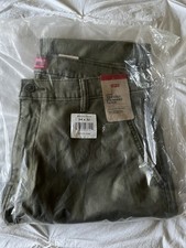Levi's XX Chino Standard Taper Men's Stretch Fit Pants 34X32 Olive New With Tag