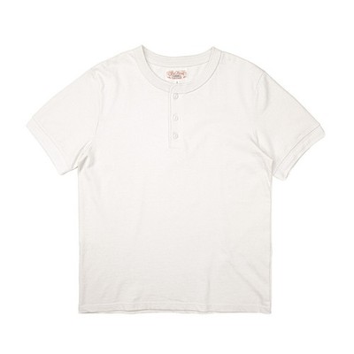 Red Tornado Vintage Henley T-Shirt Heavyweight T Men Cotton Tee Shirts Basic T