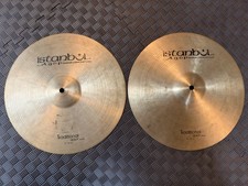 Rare Istanbul Agop Traditional Heavy Hi Hat Cymbals 14  