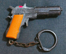 Vintage Mini Pistol Gun Styled Keychain Keyring by Victory
