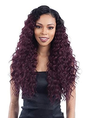 Organique Mastermix LOOSE DEEP 3PCS 14''/16''/18'' (1B Off Black) - Synthetic We...
