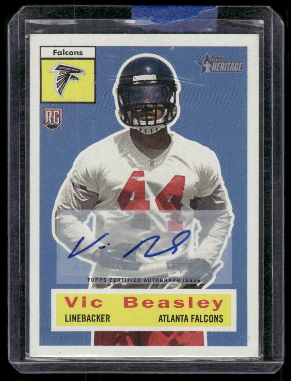 Vic Beasley Topps Heritage #26 Autograph