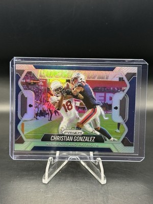 2025 PRIZM Christian Gonzalez Silver Prizm Lockdown Patriots  