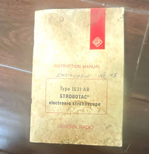 General Radio Manual Type 1531-AB STROBOTAC Electronic Stroboscope.1968