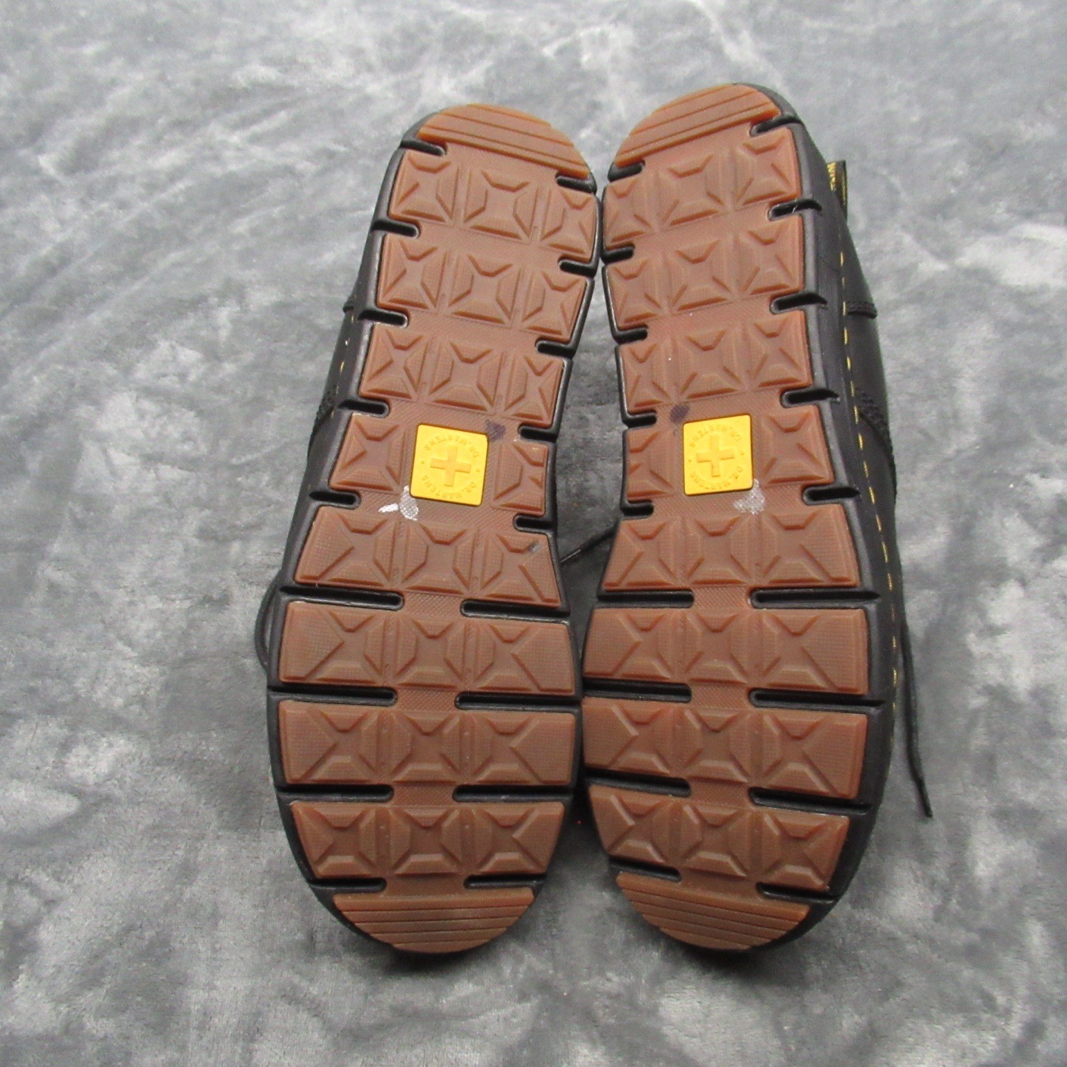 Dr Martens Rhodes Chukka Boots Mens 12 Black Leather Lace Up Chunky Casual