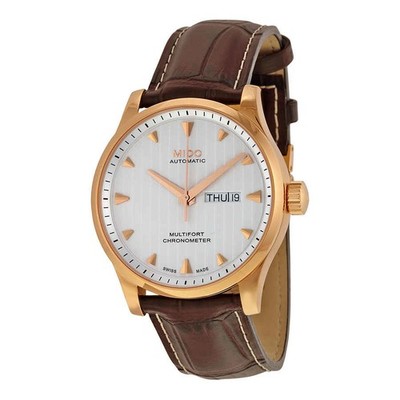Mido Multifort Automatic Silver Dial Men's Watch M0054313603100