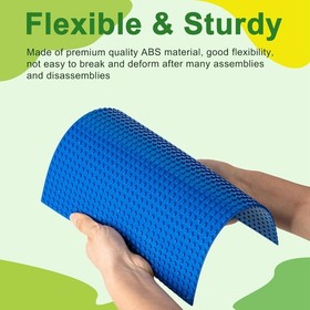 Scratch Resistant Classic Baseplates - 4 Pack, 10"x10", For Safe Building Fun