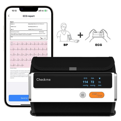 #ad #ad Checkme BP2 Upper Arm Blood Pressure Monitor with EKG Monitor Free AI Analysis $69.99