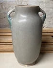 Vintage Roseville Pottery TUSCANY Gray #349-12" Double Handles Vase Art Deco