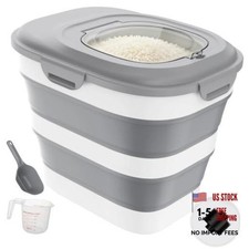 Collapsible Airtight Rice Storage Container - 20 to 50Lbs - 30 Count