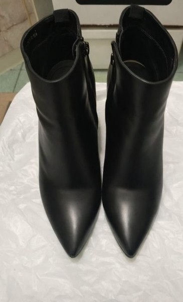 Women Gino Rossi Ankle Boots Black Leather 37 #1C22