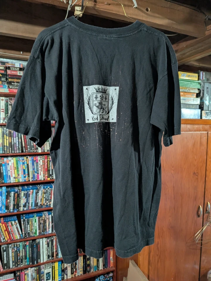 Vintage Rod Stewart 1999 House Rules T Shirt Size Large Royal Avalon 100% Cotton - Image 2 of 4