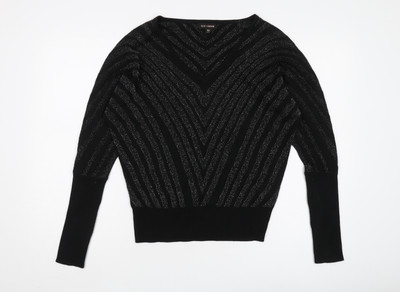 QED London Damen Pullover Pulli schwarz, Größe M