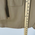 Ivory gold Austin Reed men's blazer with notch lapels, button front, and two flap pockets, shown on a measuring tape.