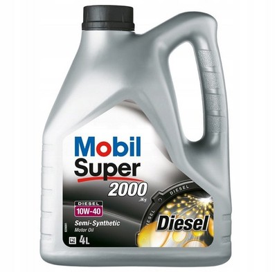 FOR MOBIL OLEJE 150869 ENGINE OIL 10W-40 4L MOBIL SUPER 2000 DIESEL