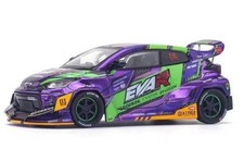 POP RACE 1/64 Toyota GR Yaris EVAR Limited Model Car Purple