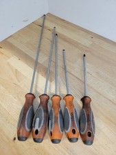 5 Matco Tools Witte Orange Handle Screw Drivers Phillips Flathead 2x18