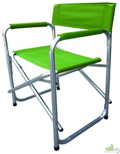 SEDIE REGIA REGISTA POLTRONA RICHIUDIBILE CAMPEGGIO 56x46xH80 VERDE ALLUMINIO