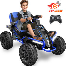 24V Big Kids Ride on Electric Power 4 Wheeler 4WD 800W Motors ATV Parent Remote