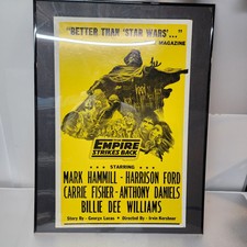 Rare 1980 Star Wars Empire Strikes Back Hatch Print Movie Poster Lobby Card