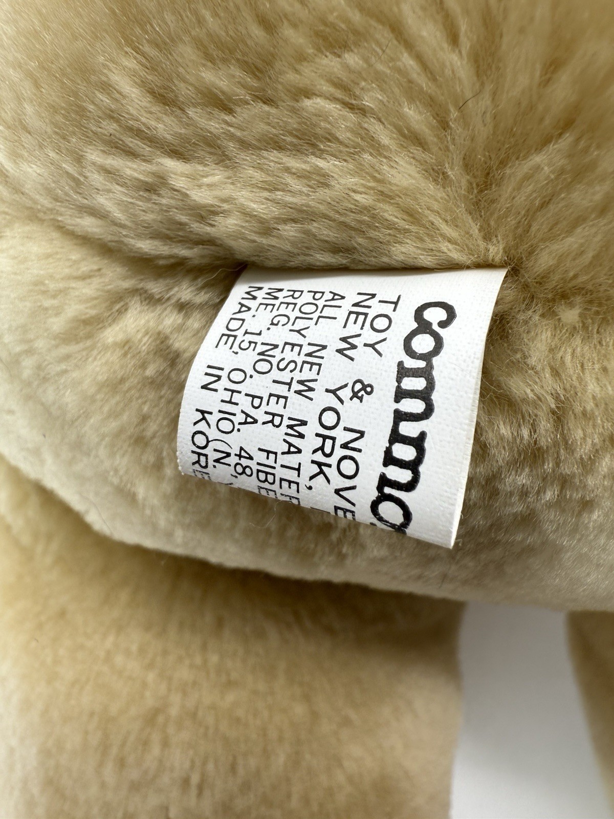 1987 Commonwealth 18" Holly Plush Girl Moose Stuffed Animal Holly Sweater & Bow 