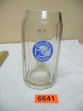 6641.       Bierkrug  Weller Br&auml;u Bier   Krug  Glas Bierkrug