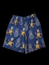 NWT Boys Pajama Shorts Size XS 4/5   Pineapple Character Print   Fun Sleepwear