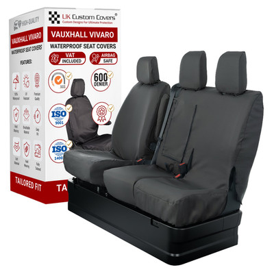 Vauxhall Vivaro Tailored Waterproof Seat Covers - Personalisation Available G