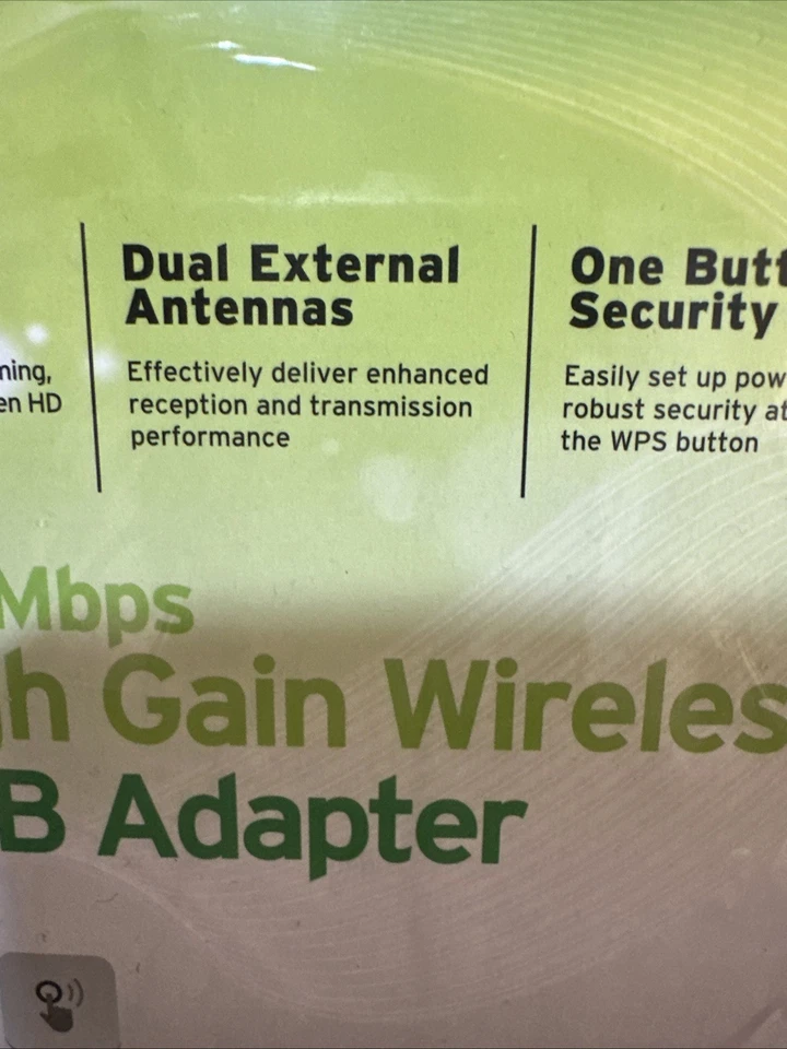 TP-LINK (TL-WN822N) 300 Mbps High Gain Wireless USB Adapter (NEW FACTORY SEALED) - Image 4 of 4