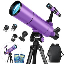 Dianfan Telescope for Kids Adults, 80mm Aperture 500mm Astronomical Profess...