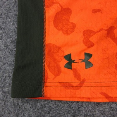 Under Armour ラガーパンツ M 黒/オレンジ Under Armour Shorts Mens Medium Orange Camo Loose Athletic Quick