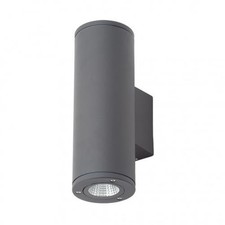 Litecraft Argo Up & Down Outdoor Wall Light IP54 Integrated LED - Anthracite    