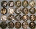 1947-1964 LOT OF 20 ROOSEVELT SILVER DIMES WITH ATTRACTIVE TONING—$2 FACE VALUE