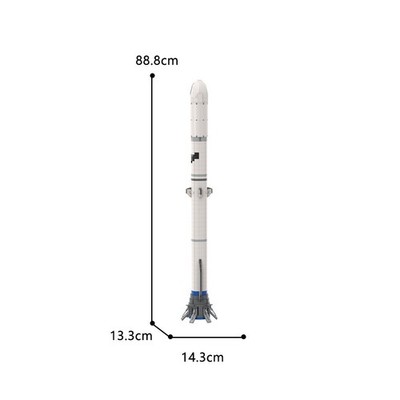Hot Sale Two-section Orbital Launch Vehicle Model 1:110 Saturn V 1575