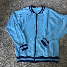 1960s 1970s Vintage Track Jacket SPORTSWEAR Blue XL Adult Men s Rare