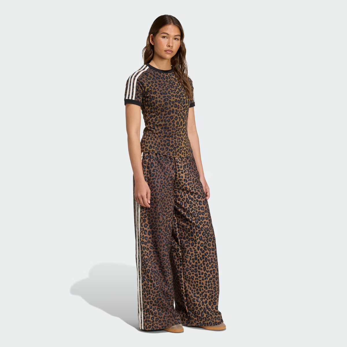 adidas Originals Women's Leopard Firebird Oversized Track Pants